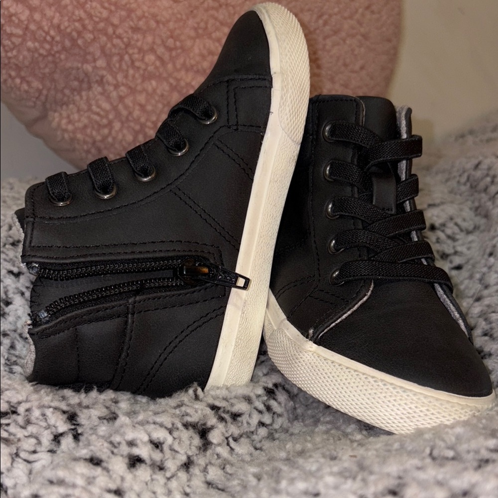 Cat & Jack Black and White High-Top Sneakers